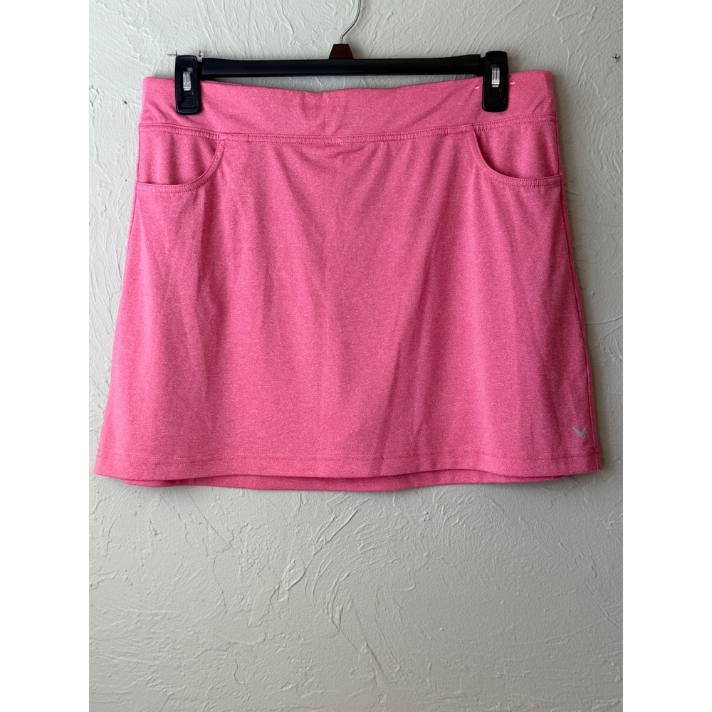 Callaway Womens Golf Skort Pink Heather‎ Athletic Skirt with Shorts XL